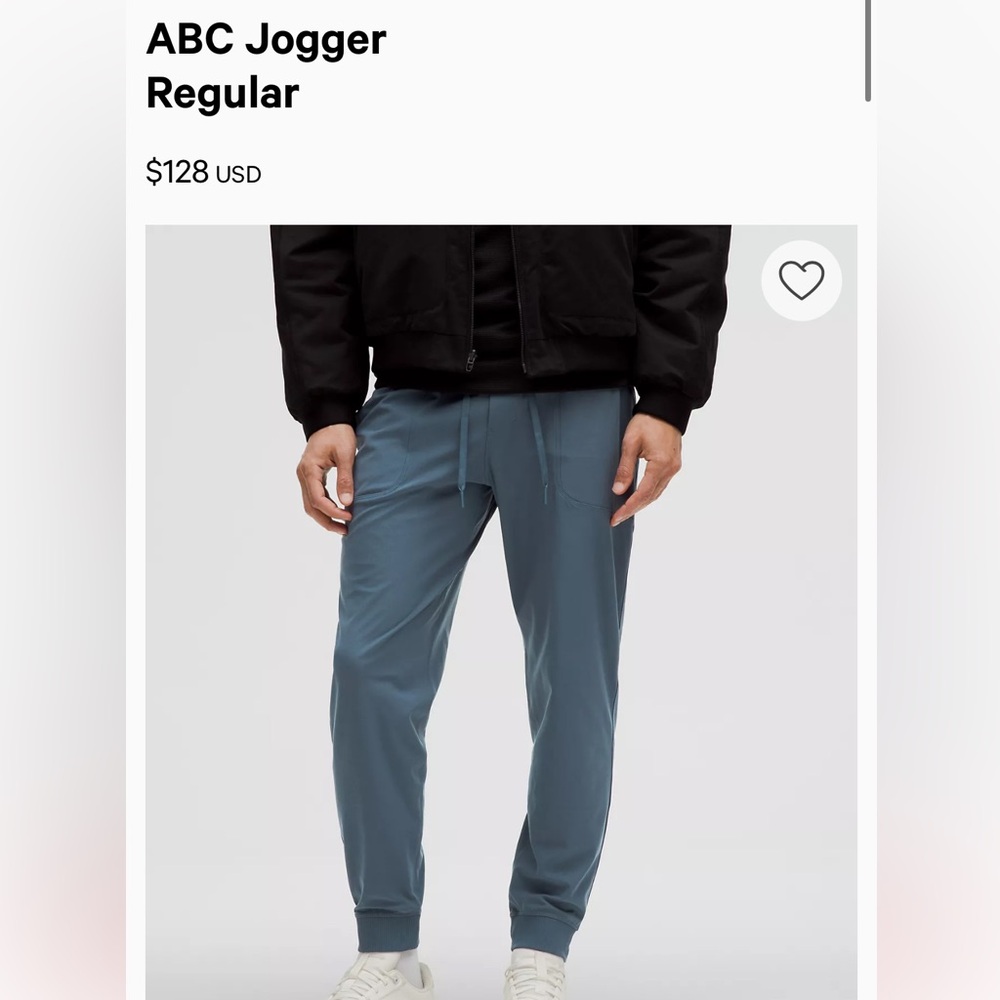 NWOT Lululemon ABC joggers